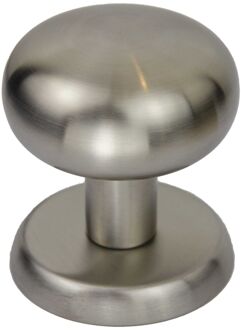 Buitendeurknop Ovaal - Roestvrij Staal - Inclusief Montagemateriaal