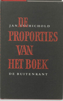 Buitenkant, Uitgeverij De De proporties van het boek - Boek J. Tschichold (9070386364)
