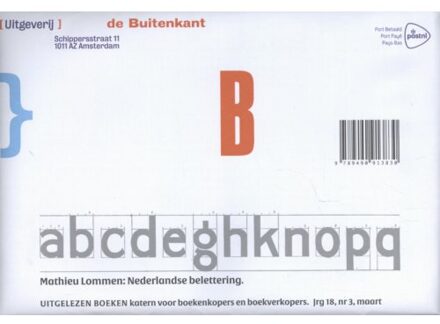 Buitenkant, Uitgeverij De Nederlandse belettering - Boek Mathieu Lommen (9490913839)