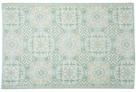 Buitenkleed cirkels - groen - 120x180 cm