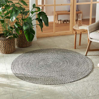 Buitenkleed Trenzado Rond - Beige Xcm - - Dekbed-Discounter.nl