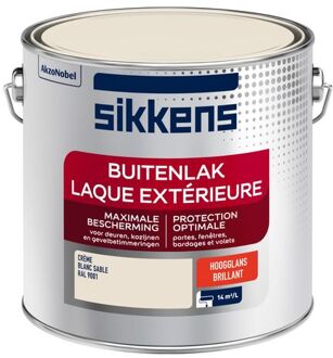 Buitenlak - Hoogglans - RAL 9001 - 2,5 liter