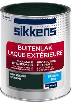 Buitenlak - Zijdeglans - Monumentengroen - 750 ml