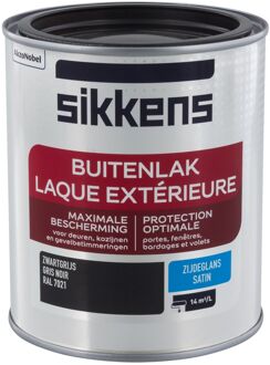 Buitenlak - Zijdeglans - RAL 7021 - 750 ml
