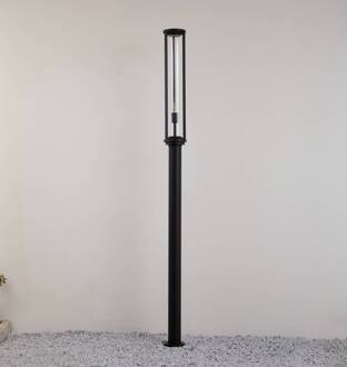 buitenlamp Alivaro, zwart, 220 cm, E27, IP65