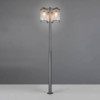 Buitenlamp Sambesi, H 240 cm, antraciet, schemersensor