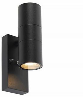 Buitenlamp Sense Incl. Led 2 Lichts Dag Nacht Sensor Zwart