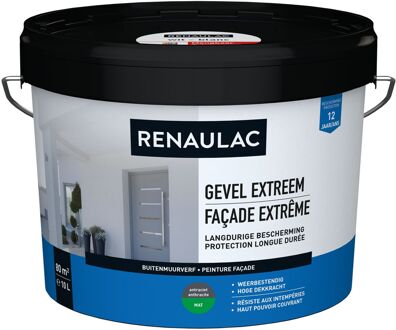 Buitenmuurverf Gevel Extreem Mat Antraciet Mat 10l