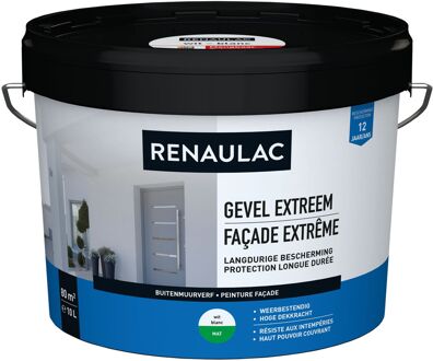 Buitenmuurverf Gevel Extreem Mat Wit 10l