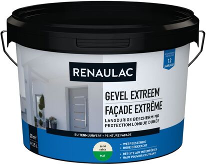 Buitenmuurverf Gevel Extreem Mat Zand 2,5l