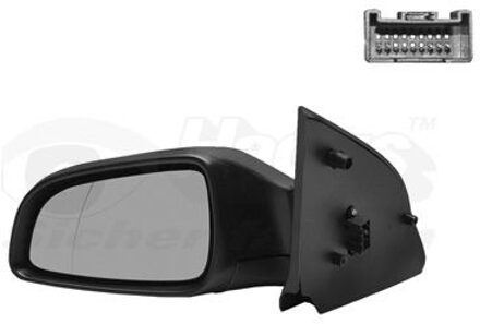 Buitenspiegel links elektrisch Asferisch ZWART