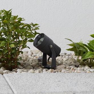 buitenspot Jon, grondspies, verstelbaar, IP65 donkergrijs