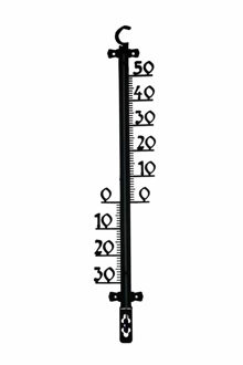 Buitenthermometer - 25cm - Zwart