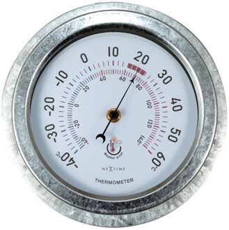 Buitenthermometer Lily Ø22cm Metaal Gegalvaniseerd