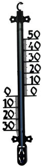 Buitenthermometer voor tuin / buiten 65 x 9 x 2 cm - zwart - buitenthermometers / temperatuurmeters