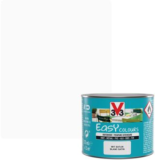 Buitenverf Easy Colours Zijdeglans Wit 125ml