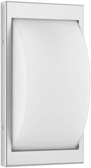 Buitenwandlamp 068SEN, sensor, roestvrij staal, 33 cm, E27 roestvrij staal, opaal