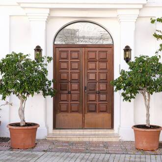 Buitenwandlamp 1160 gegoten aluminium zwart-koper