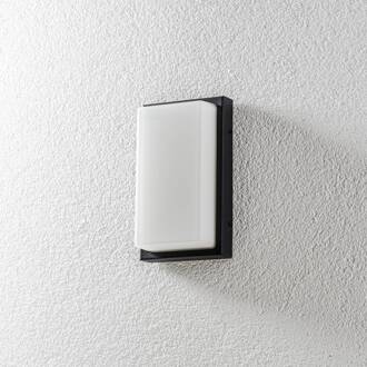 Buitenwandlamp Babett E27 met sensor grafiet grafiet, opaal