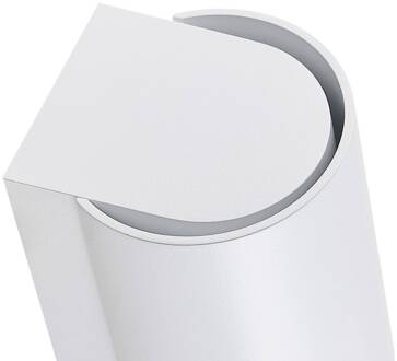 Buitenwandlamp CAN, wit, 1-lamp, Ø 8 cm, IP65, metaal, GU10