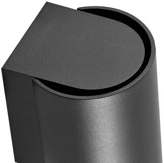 Buitenwandlamp CAN, zwart, 1-lamp, Ø 8 cm IP65 metaal GU10