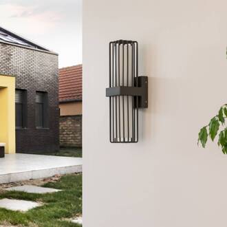 buitenwandlamp Chandan, antraciet, 2-lamps, IP54