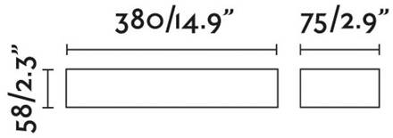 Buitenwandlamp Doro, grijs, aluminium, breedte 38 cm, 2-lamps. donkergrijs