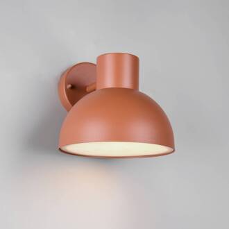 Buitenwandlamp Elbe, abrikoos, gegoten aluminium, E27