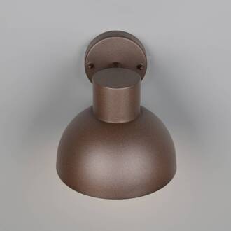 Buitenwandlamp ELBE, roestkleurig, Ø 20 cm, metaal, IP44