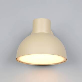 Buitenwandlamp Elbe, zandbeige, gegoten aluminium, E27