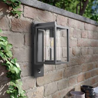 buitenwandlamp Ferda, sensor, antraciet, IP44