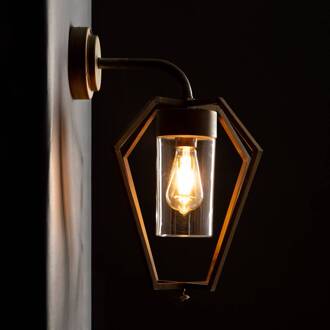 Buitenwandlamp Gemstone 3451 antiek messing/helder antiek-messing, transparant