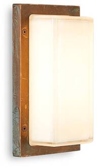 Buitenwandlamp Ice Cubic 3410, messing antiek antiek-messing