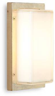 Buitenwandlamp Ice Cubic 3410, messing natuur