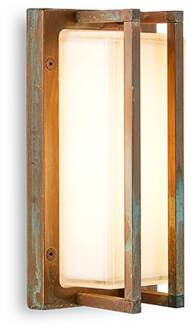 Buitenwandlamp Ice Cubic 3413, messing antiek antiek-messing