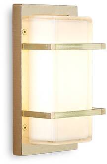 Buitenwandlamp Ice Cubic 3415, messing natuur