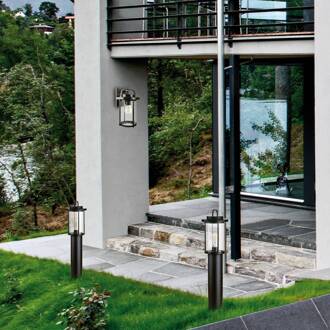 Buitenwandlamp Kimolos zwart, helder