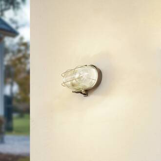 buitenwandlamp Kirgo, grijs, kunststof, IP44 grijs, transparant