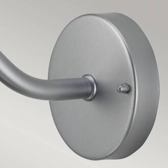 Buitenwandlamp Klampenborg, zilver, lantaarn, roestvrij staal zilver, helder