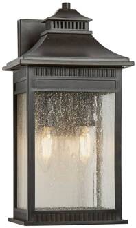 Buitenwandlamp Livingston Medium, 35,6cm hoog brons, helder