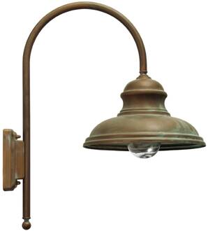 Buitenwandlamp Luca 62 cm messing antiek-koper