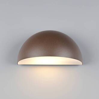 Buitenwandlamp Maas, roestbruin, gegoten aluminium, E27