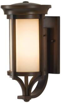 Buitenwandlamp Merrill in brons brons, crème