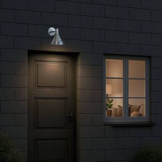 buitenwandlamp Mini-Tripp, zilverkleurig, IP44, E27