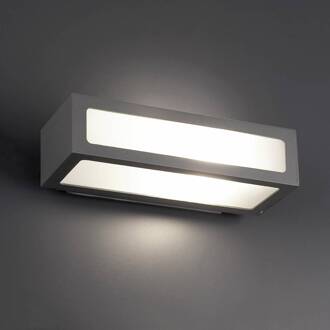 Buitenwandlamp Natron donkergrijs, gesatineerd