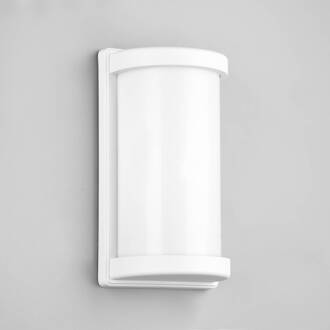 Buitenwandlamp Puelo, drukgegoten aluminium, wit mat wit