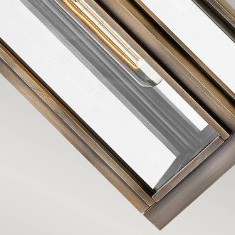 Buitenwandlamp Sag Harbour, 1-lamp brons geborsteld brons, helder