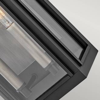 Buitenwandlamp Sag Harbour, 2-lamps zwart zwart, helder