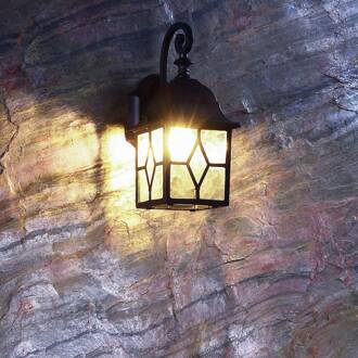 Buitenwandlamp Sargas, E27, zwart