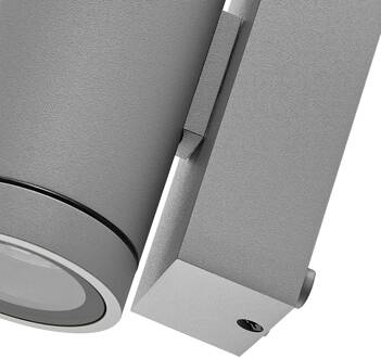 Buitenwandlamp ShoreLine Pro Round up/down, lichtgrijs, GU10